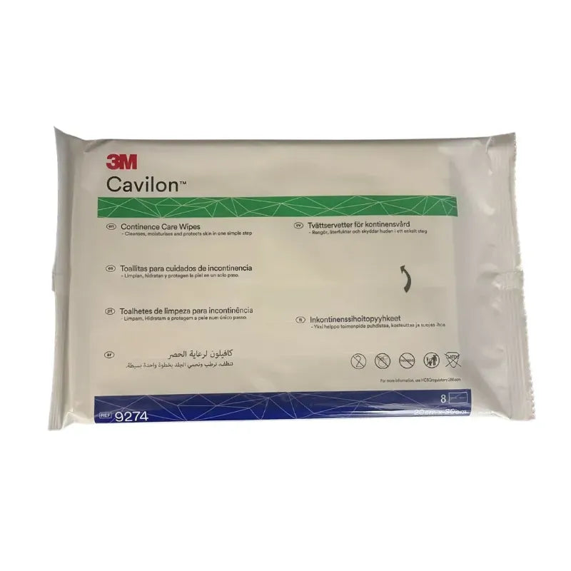 Continence cleansing wipes